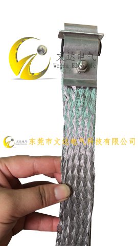 <b>硅碳棒上用铝编织线软连接</b>